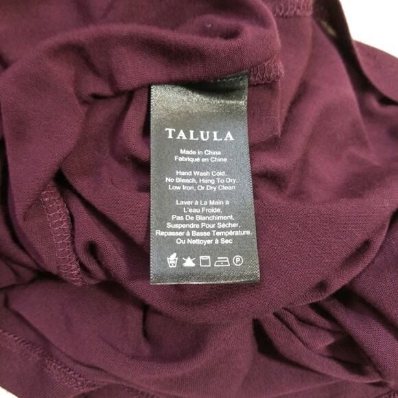 Talula plum super soft perfect scoop neck tee XXS - Picture 6 of 7